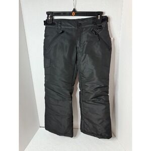 Girls Black Snow Pants Kmart Size S (6/6X) Water Resistant Winter Kids